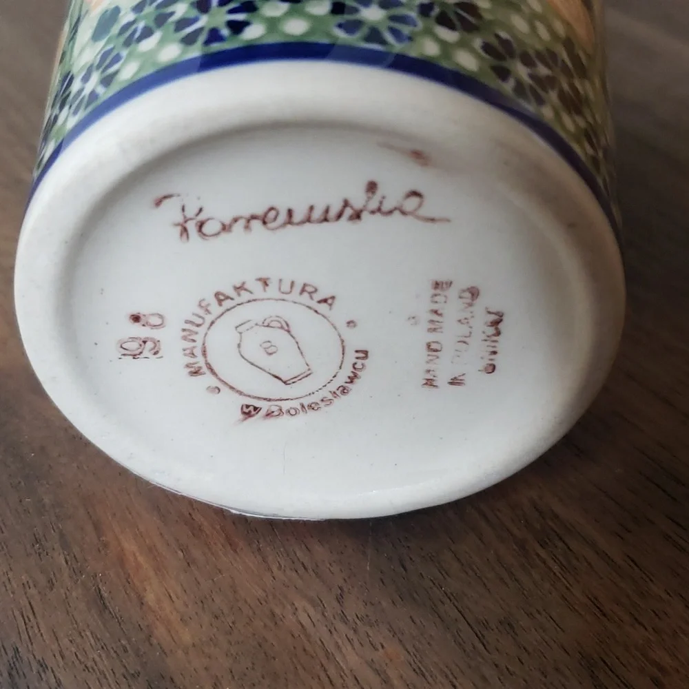 Polish Pottery Soap Pump
